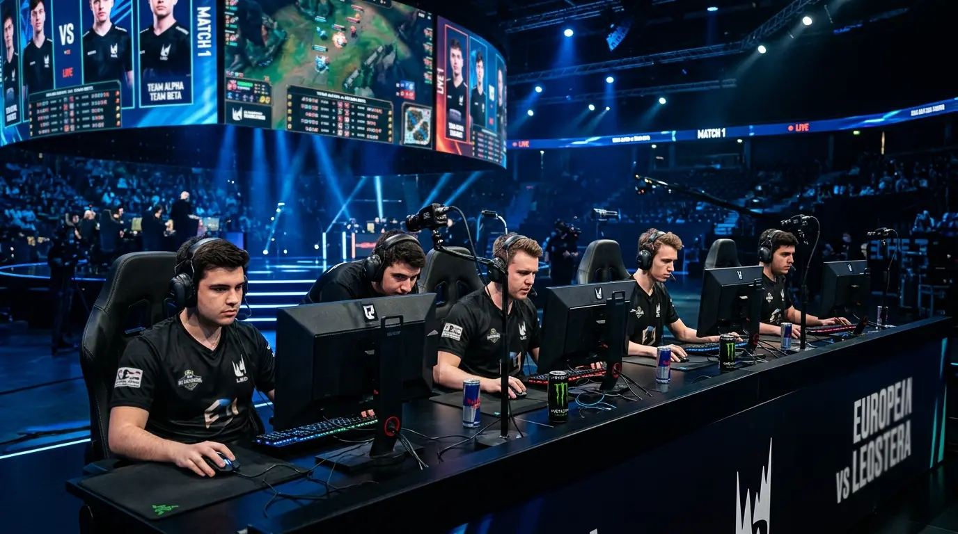 Equipo europeo de la LEC compitiendo en el Mundial de League of Legends